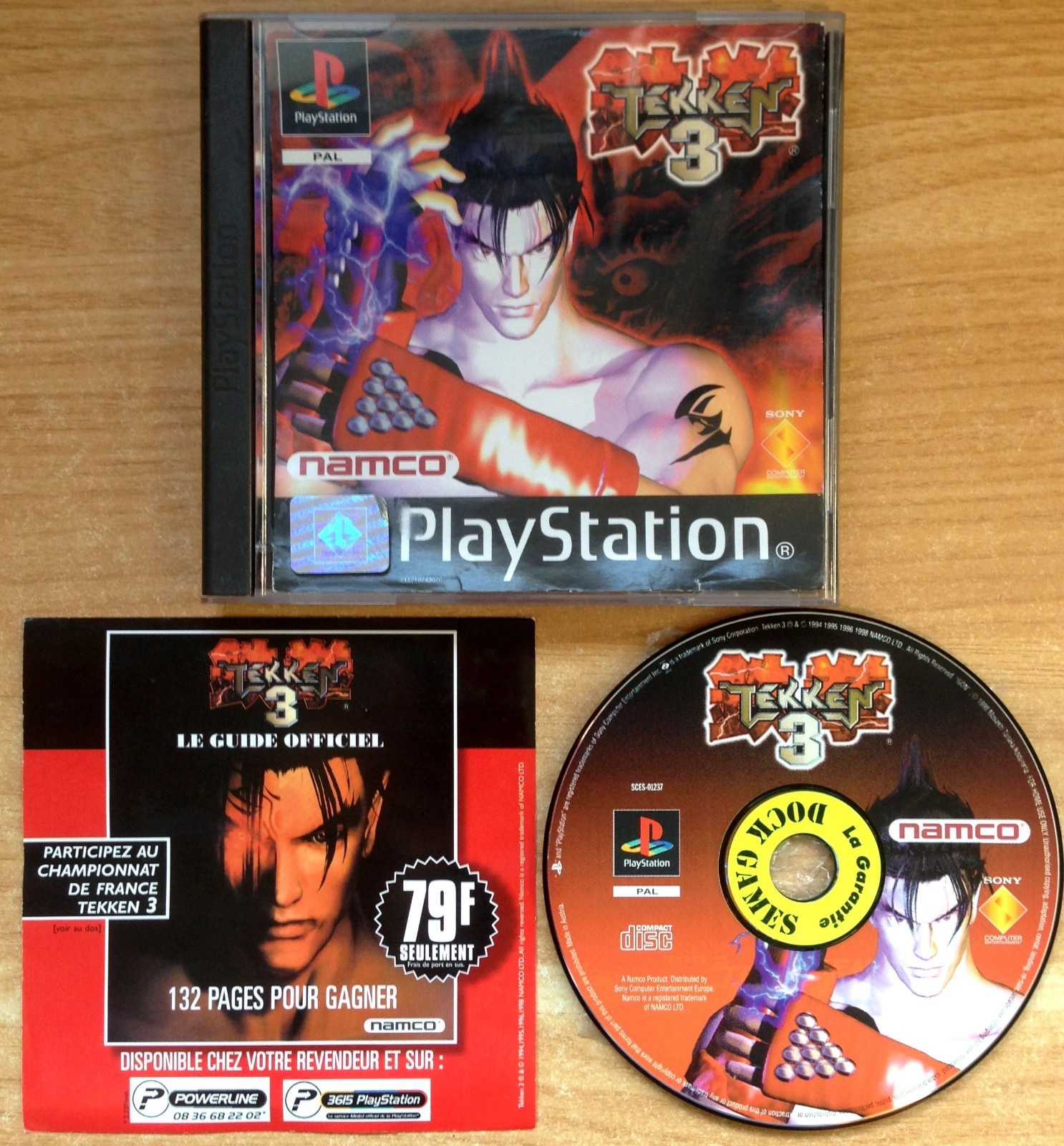TEKKEN 3 Black Label EN BOITE FLYER SANS NOTICE SONY PS1 PA